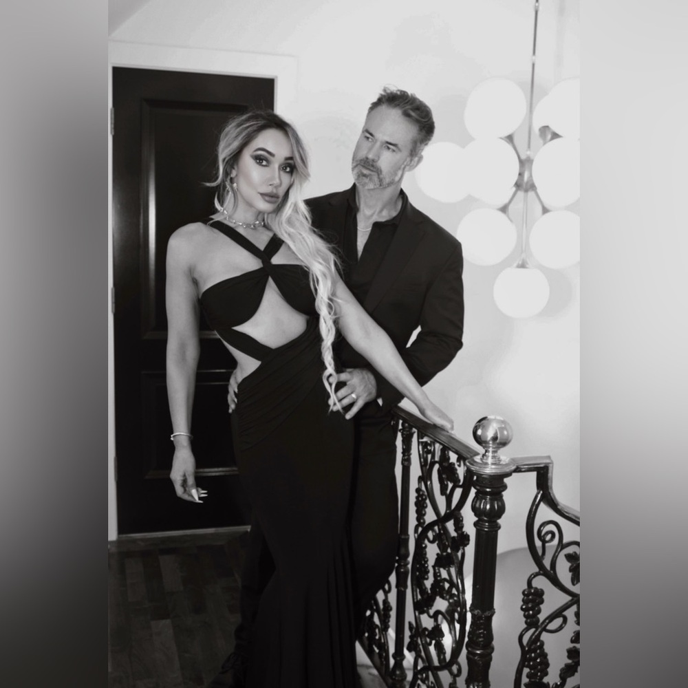 Retrofete Backless Black Gown